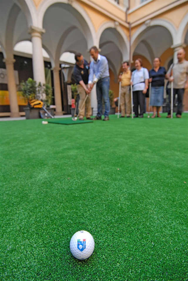 Pallina da Golf Sul Tappeto Verde